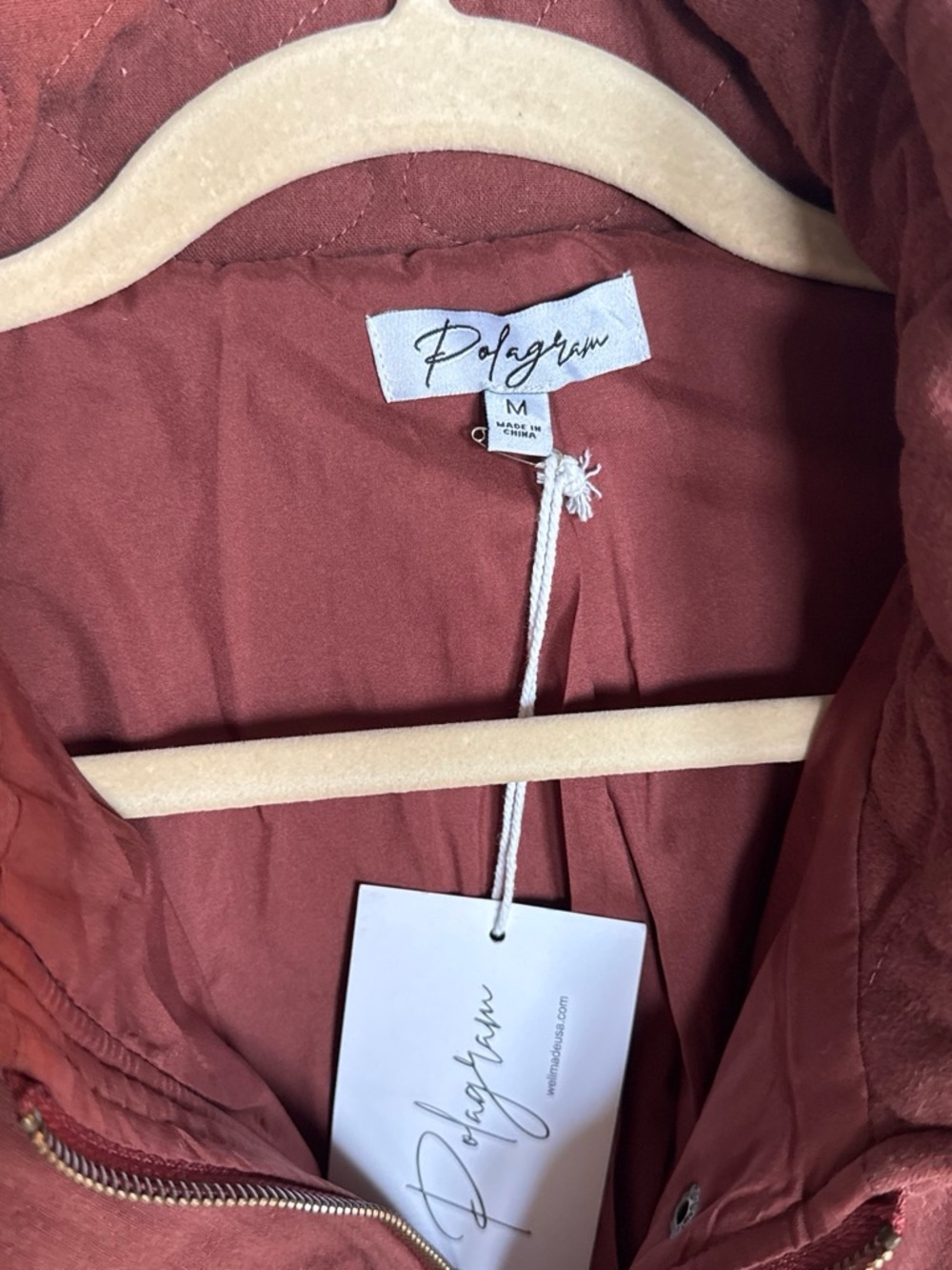 Quilted Rust Women's Jacket - Picture 2 of 7